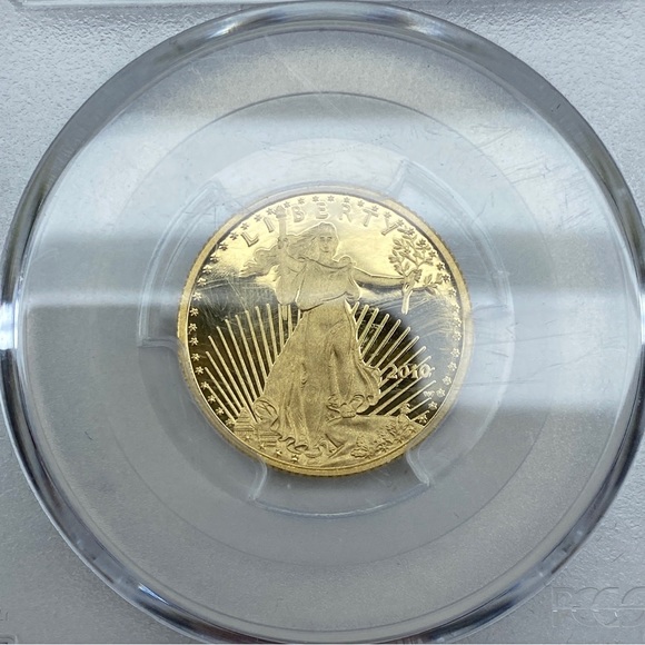 2010-WPCGS PR69 DCAM $10 Gold Eagle Reagan Legacy Series 1/4oz Gold Coin - Picture 5 of 13